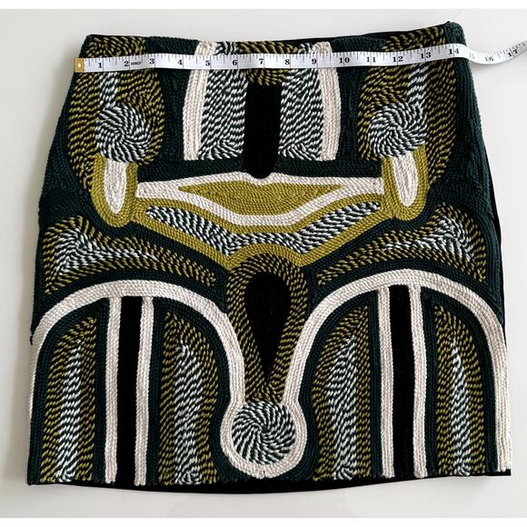 H&M Exclusive Embroidered Tube Skirt, Tribal Print size 4 - Picture 8 of 9